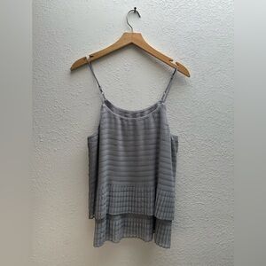 Banana Republic Gray Pleated Camisole
